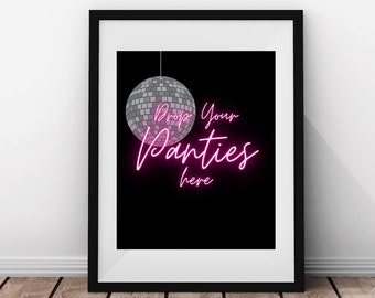 Drop Your Panty Game - Bachelorette Party Game - Printable Bachelorette Game - Disco Theme - Space Cowgirl - Nashville Bachelorette