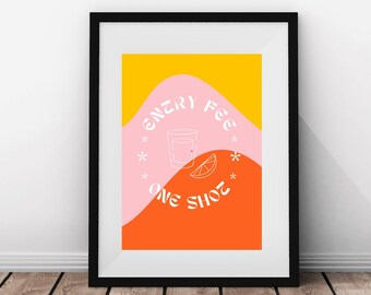 Tarifa de entrada Signo de un solo disparo / Despedida de soltera Groovy / Aturdido y comprometido / Despedida de soltera retro / Signo de bienvenida Impresión digital