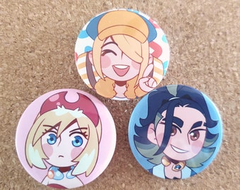 Pokemon Legends Arceus - Volo Irida Adaman Buttons