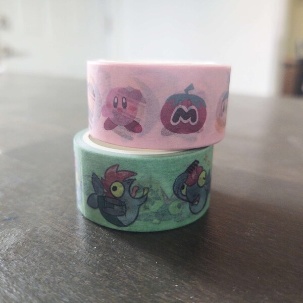 KIRBY + SPLATOON Washi Tape - 5m