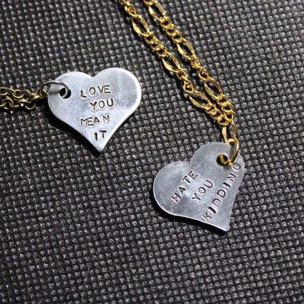 Ginny & Georgia inspired Friendship Necklaces // BFF Necklace set // TV Show Quotes