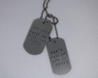 Julie and the Phantoms Alex Quote Dog Tags