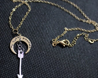 My Sweet Nemesis Quote // Cruel Prince Inspired Jewelry // Bookish Jewelry // Faeries // Charm Necklace // Hand Stamped