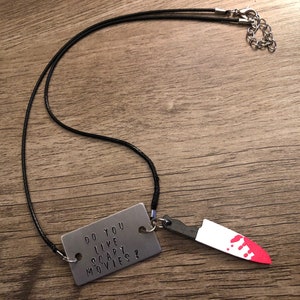 Scream inspired Charm Necklace