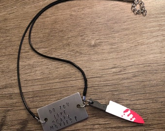 Scream inspired Charm Necklace