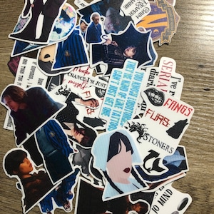 Addams Matte Stickers Pack // Wednesday // tv show // Assorted Stickers // dark humor // Waterproof