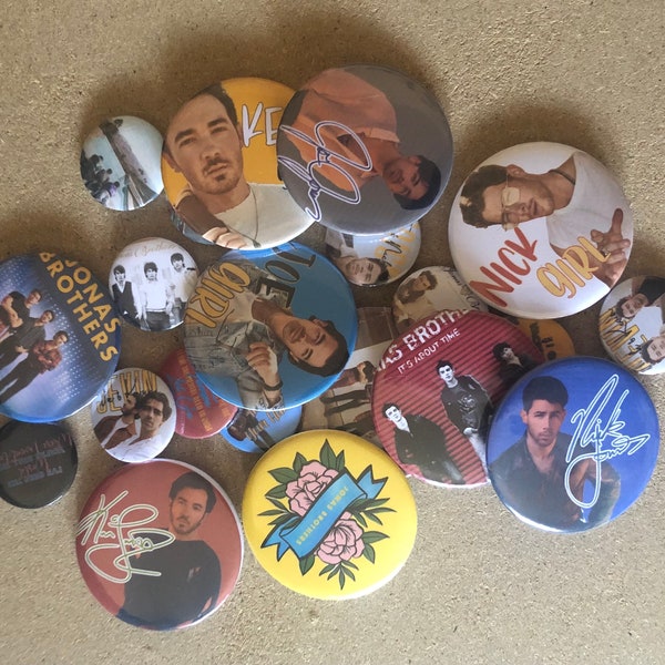 Jonas Bros Buttons // Jonas Brothers THE ALBUM TOUR// Music Button Pins