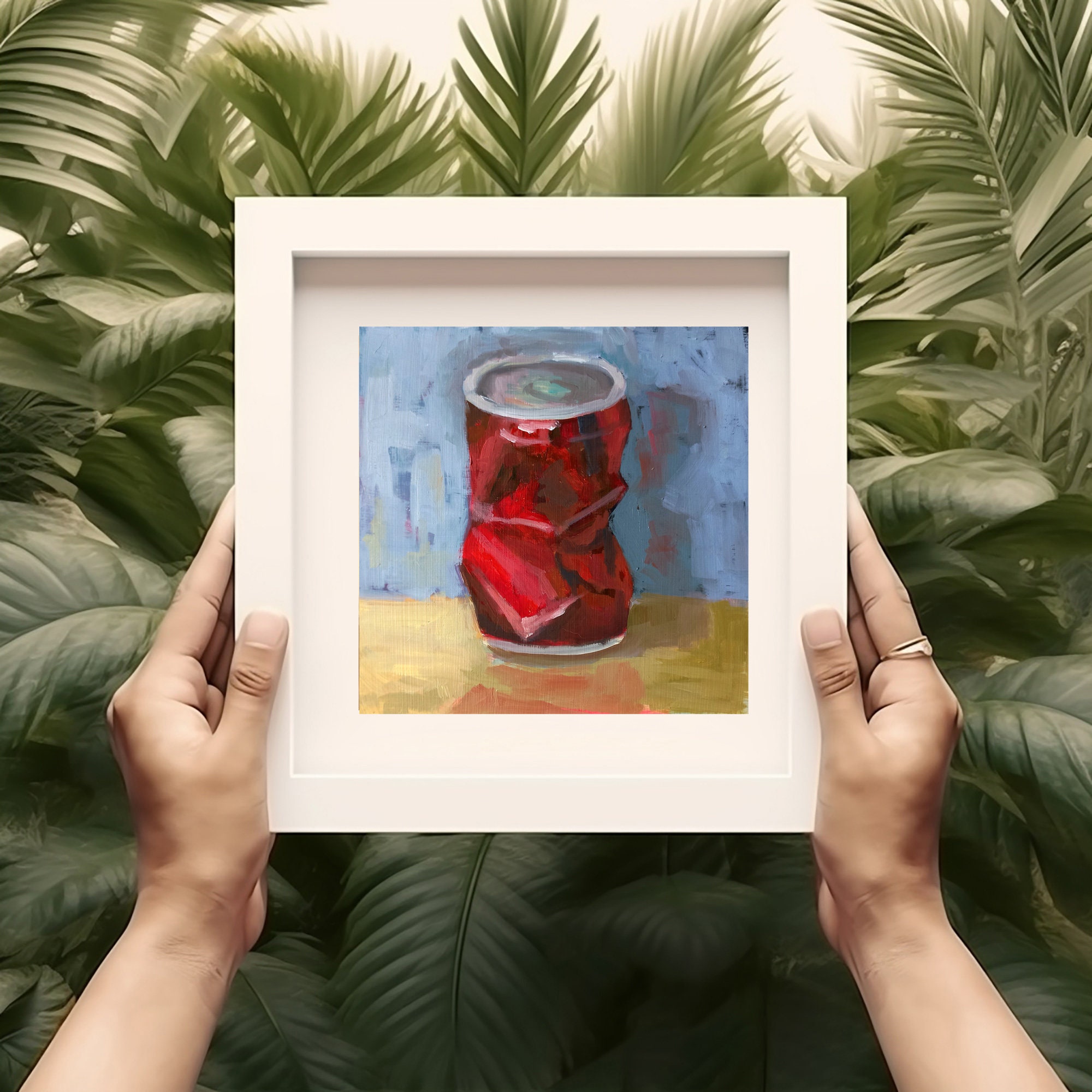 Coca Cola Painting Food Original Art Coke Can Oil Painting Kitchen Art ...