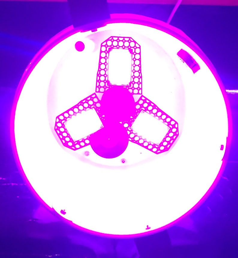WHITE ECO stealth grow bucket Space Bucket w/LED grow light & Hygrometer now uses only 10 watts!!! image 6