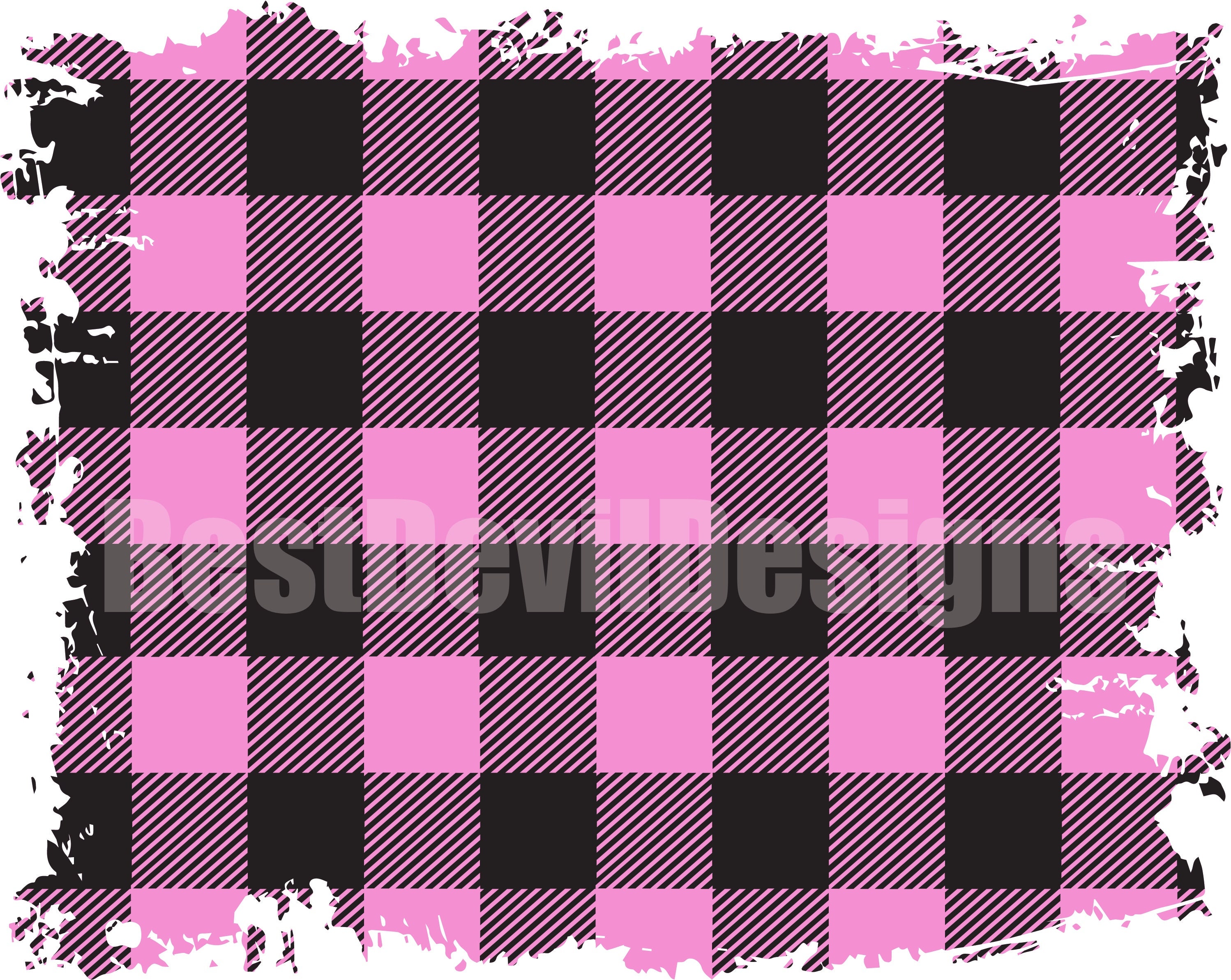 Pink and Black Buffalo Plaid Etsy
