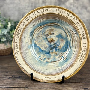 Commemorative Gift • Handmade Pottery Bowls • Loss Of Loved One • A Bit Of Heaven • Remembrance Gift