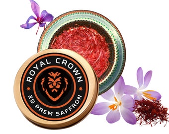 Royal Crown Saffron - 2 Grams, Superior Saffron Threads (Super Negin) - FRESH!