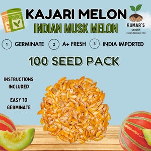 Kajari Melon (Indian Musk Melon) 100 Seed Packet