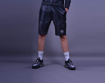 Leder Kampf Shorts für Männer