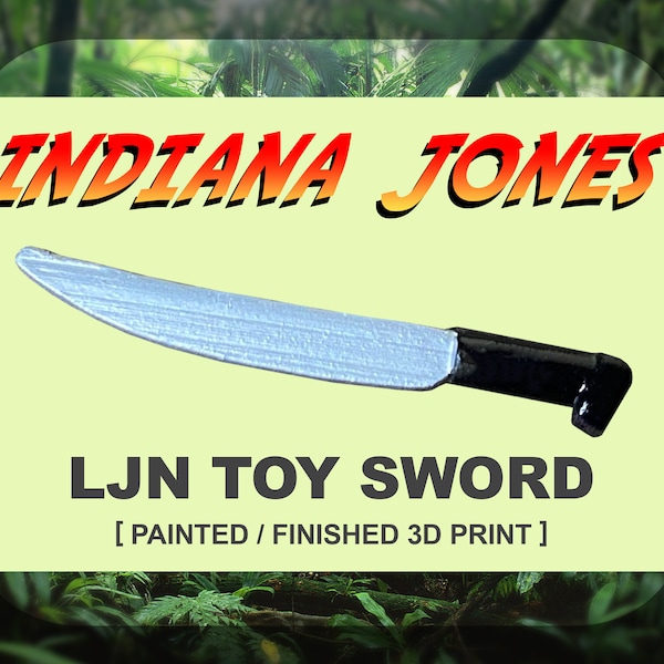 Indiana Jones - LJN Toy Custom Replacement Sword - Temple of Doom Action Figure