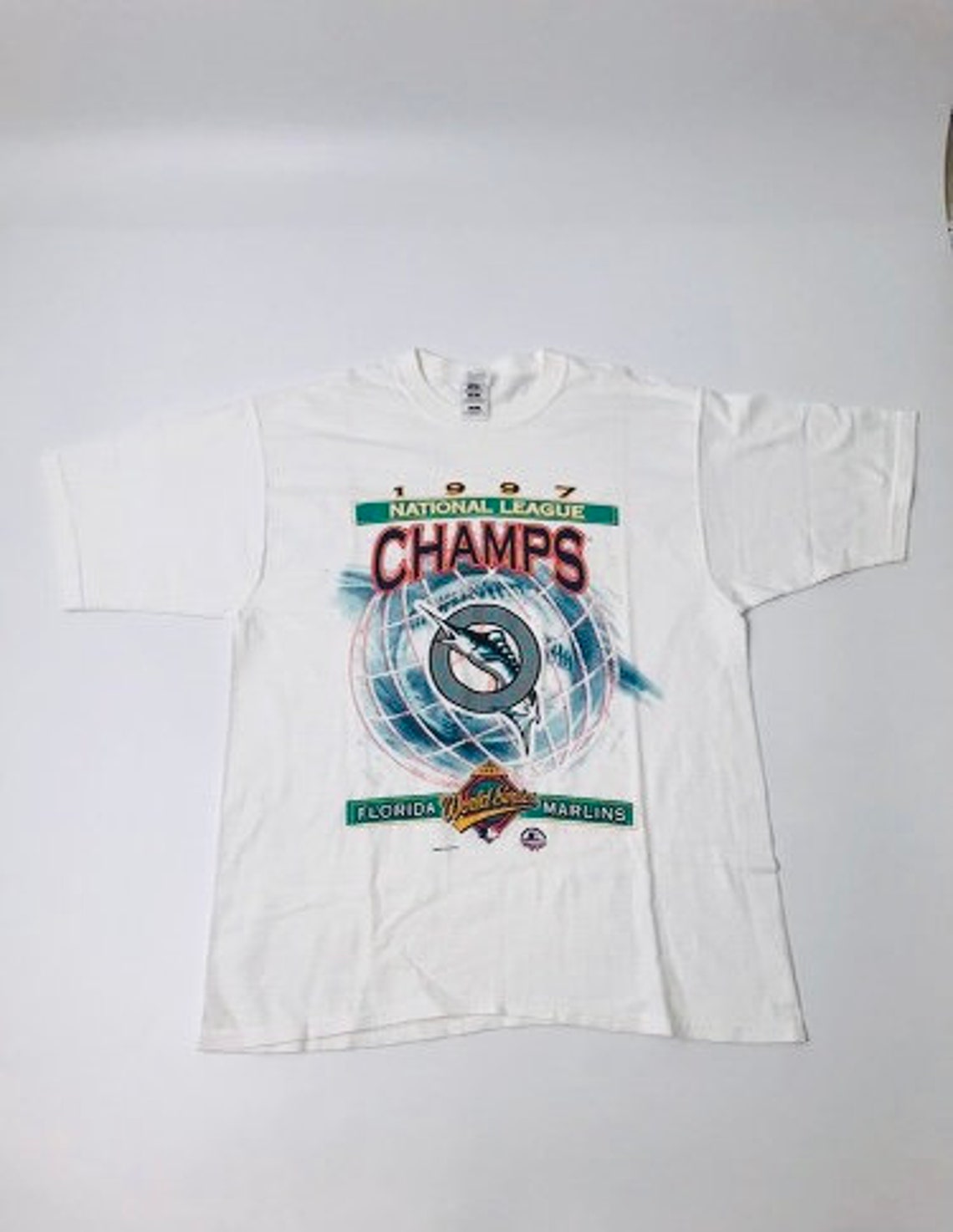 1997 Vintage Florida Marlins World Series Championship T-Shirt | Etsy