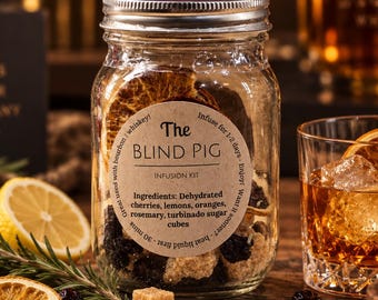 The Blind Pig Bourbon Infusion Kit | Whiskey Cocktail Kit | DIY Cocktail or Mocktail Gift | Hostess Gift | Party Favor