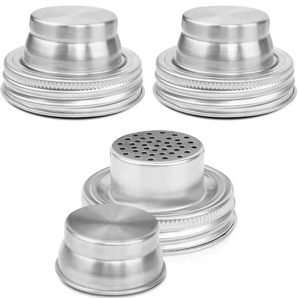 Mason jar cocktail strainers