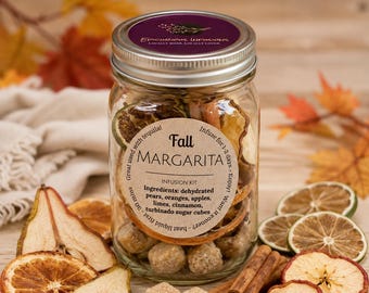 Fall Margarita Infusion Kit | Cocktail or Mocktail Kit | Tequila Infusion | Pear Apple Citrus Drink Mix | Fall Hostess Gift