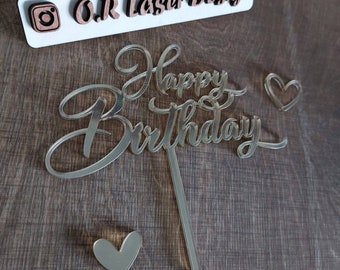 Cake Topper, Топпер, happy birthday, zum Geburtstag, с днём рождения