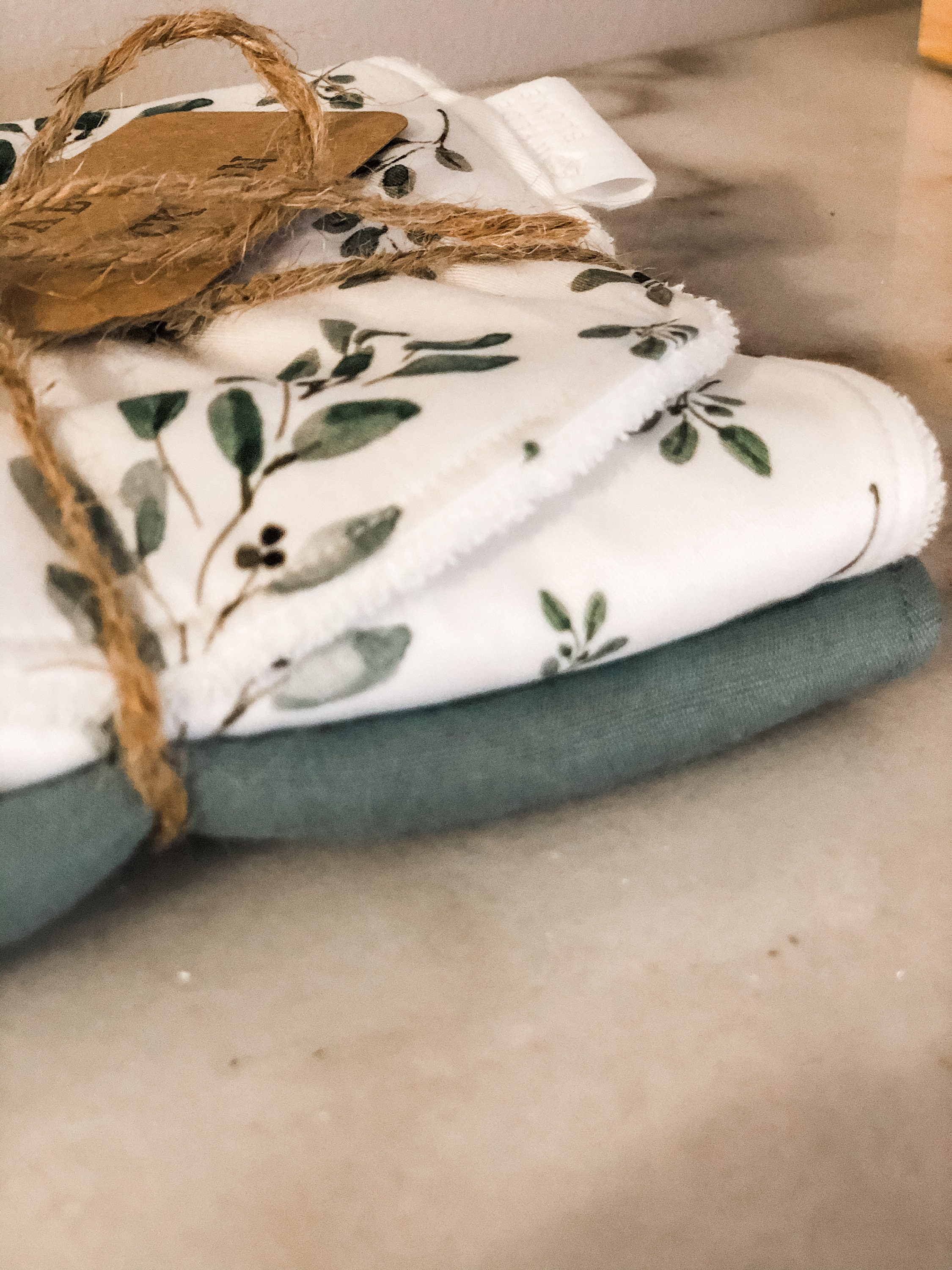 Bamboo Burp Cloth TWIN PACK Olive Sage Etsy Australia