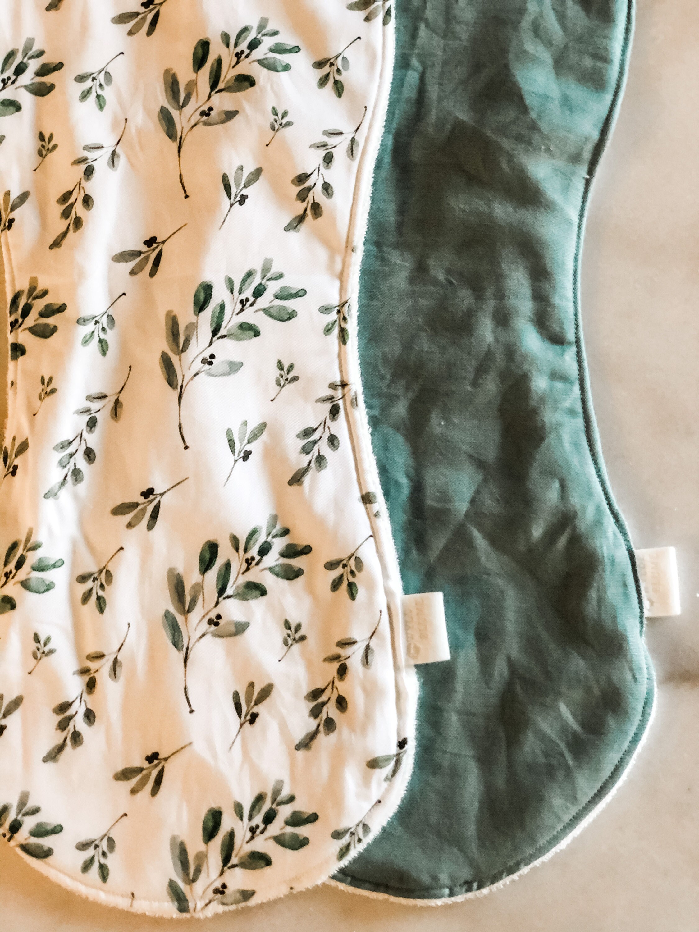 Bamboo Burp Cloth TWIN PACK Olive Sage Etsy Australia