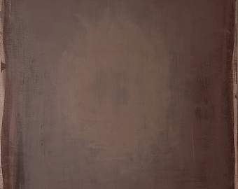 Brown Abstract Painting: Original Acrylic Canvas Art (60x80 cm)