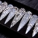 XXL Stiletto Ultra Shine Press On Nails | Glue On Nails | Crystal Long Stiletto Nails | Festive Nails | Fun Nails | Luxury Nails A240 