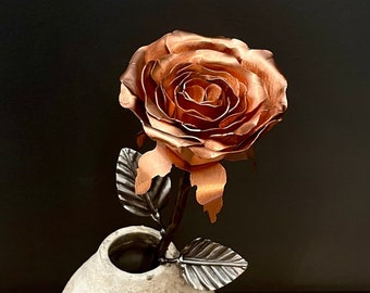 Rose de cuivre, Rose de cuivre, Cadeau d’anniversaire, Rose éternelle, Fête des Mères, Mariage, 7e anniversaire, 7e anniversaire de mariage, Anniversaire, Cadeau pour femmes