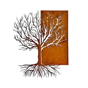 Tree of Life, Tree of Life, Corten Steel, Metal Wall Art, Wall Hanging, Rust, Wall Decoration, Gift, Home, Living Room Decoration, Beautiful Living