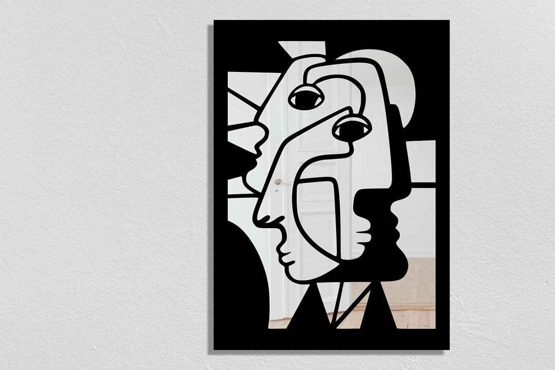 Mirror Mural Metal Mirror Wall Decoration Mirror Wall Etsy