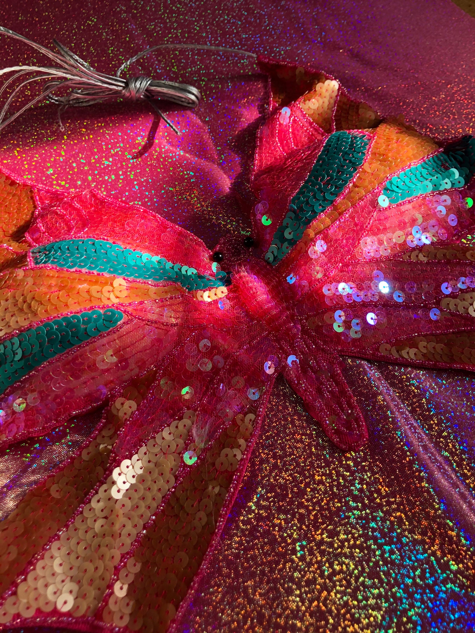 Y2K top Butterfly Sequin Top Butterfly Top Schmetterlings Etsy