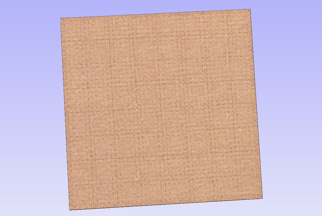 Xcarve Pro Wasteboard 1 Inch Grid With Numbers Etsy