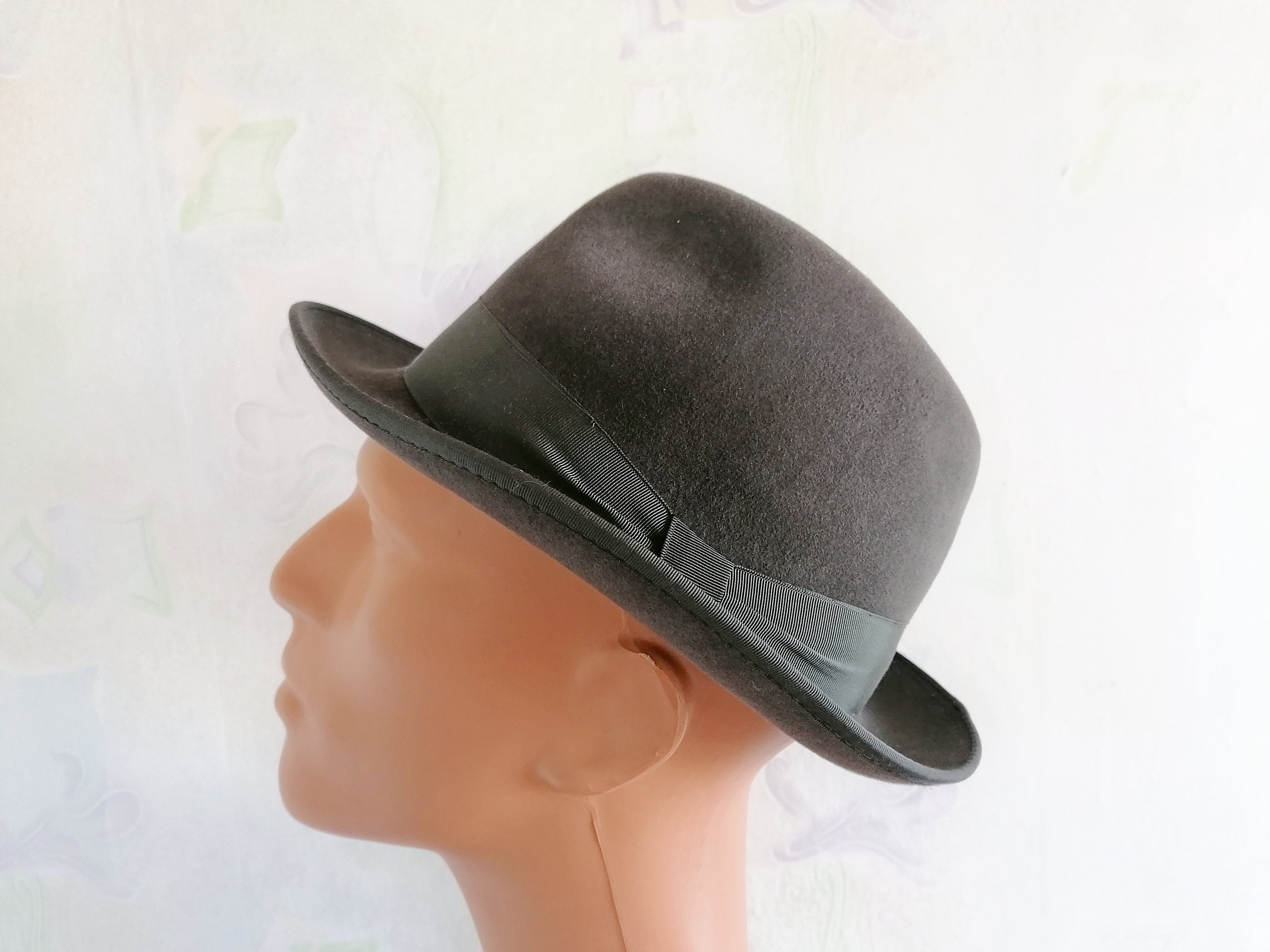 Vintage Men's Fedora Hat Grey Fedora 