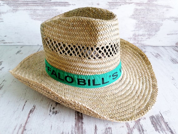 Vintage Cowboy Straw Hat Buffalo Bill's 