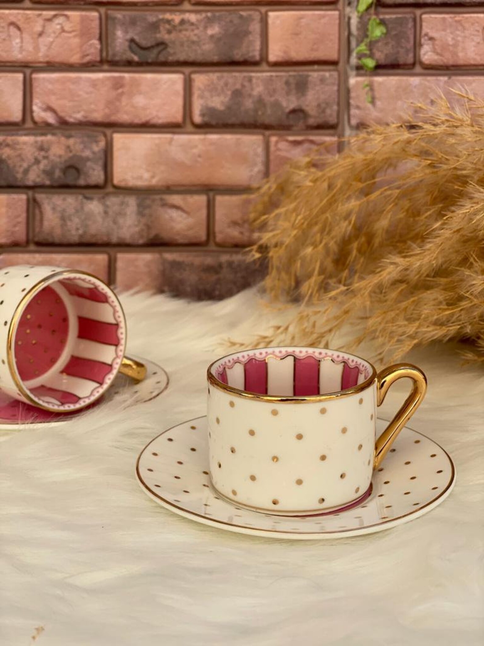 6x Porzellan EspressoTassen und Untertassen Set Macchiato | Etsy