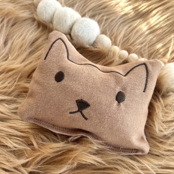 Cozy Kitty Crinkle Catnip Pillow - Two Toned