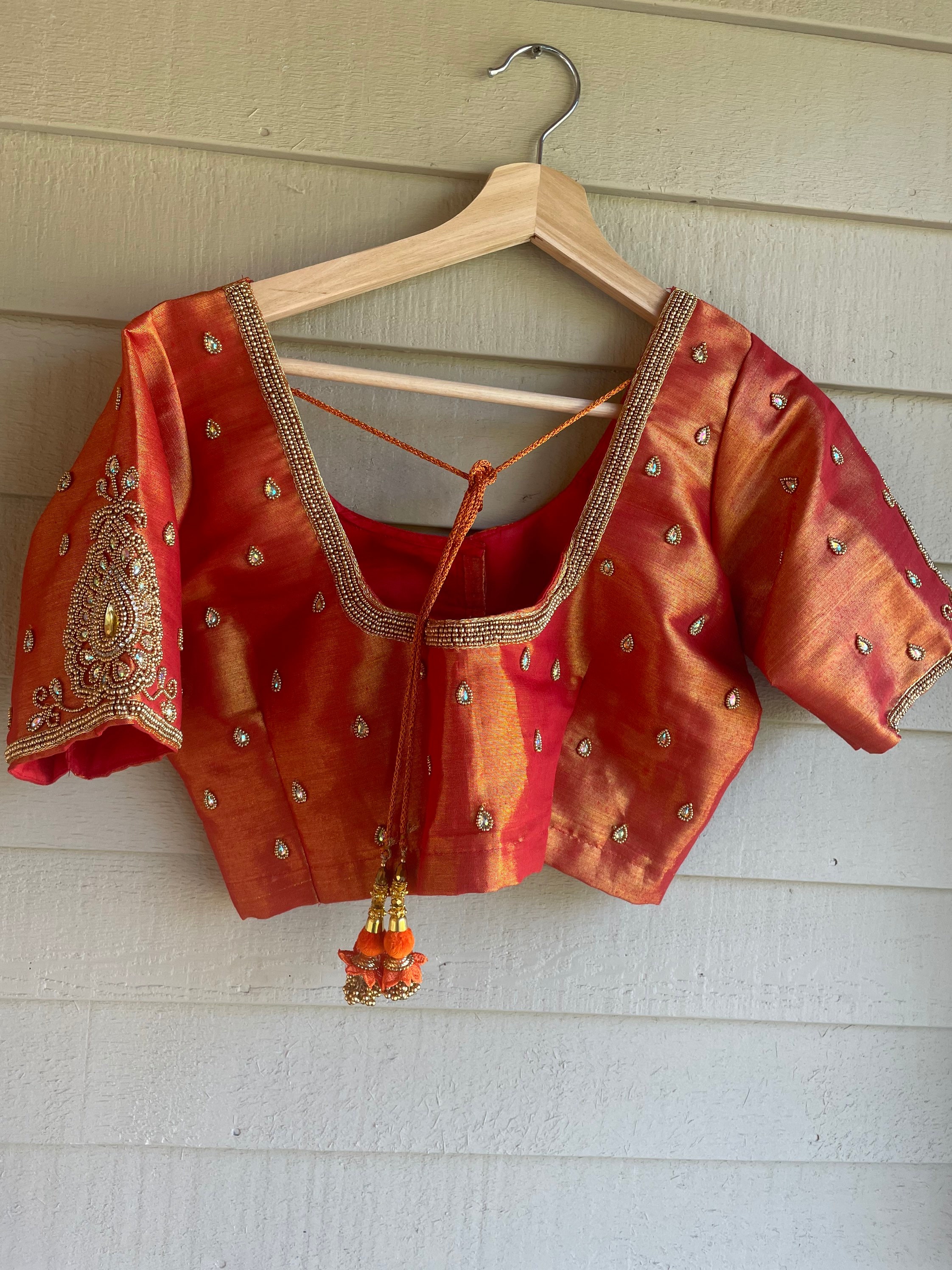 Indian Bridal blouse wedding Aari work blouse for bridal party wedding saree
