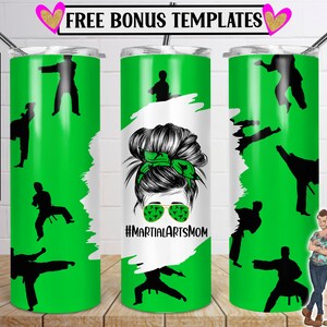 Martial Arts Mom Skinny Tumbler 20oz Design, Martial Arts Tumbler Download, Martial Arts Design, Tumbler, PNG