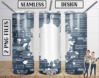 Seamless Christian Skinny Tumbler 20oz Design, Add Your Own Text Tumbler Download, Church Design, Religious Tumbler, PNG