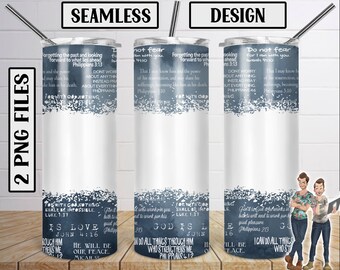 Seamless Christian Skinny Tumbler 20oz Design, Add Your Own Text Tumbler Download, Church Design, Religious Tumbler, PNG