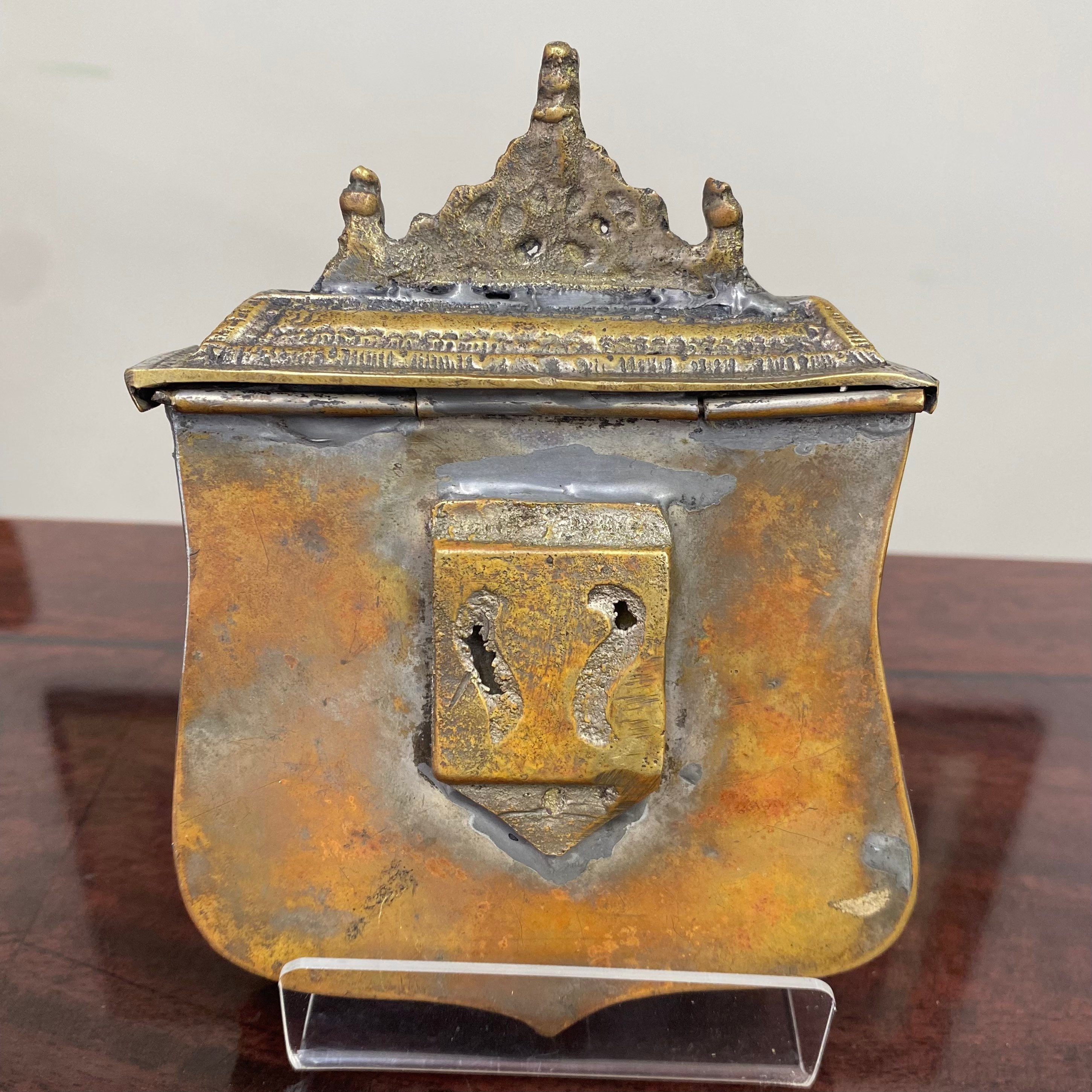 アンティーク 19 世紀 真鍮製 オスマン帝国 パラスカ カートリッジ