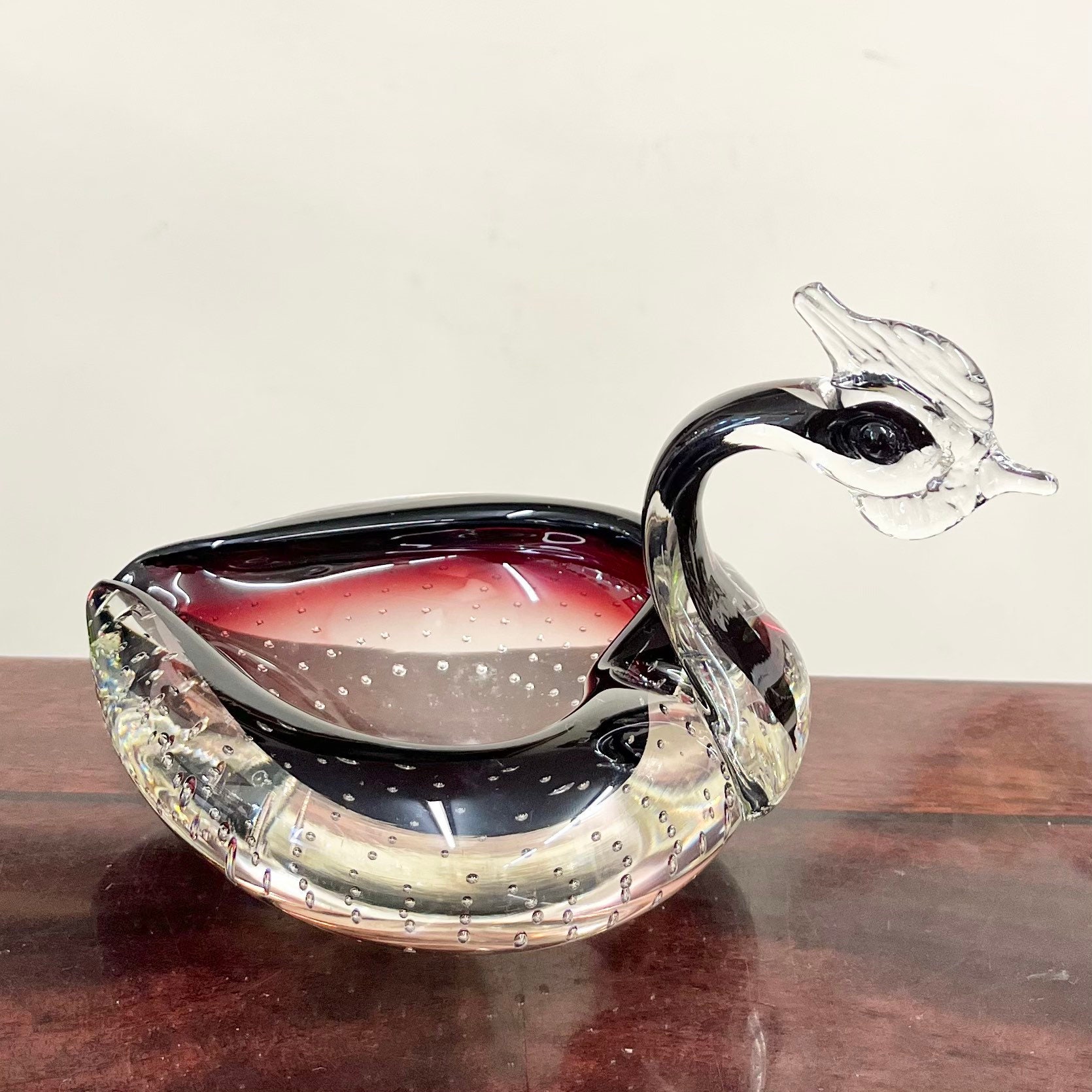 Italian glass swan - Etsy 日本