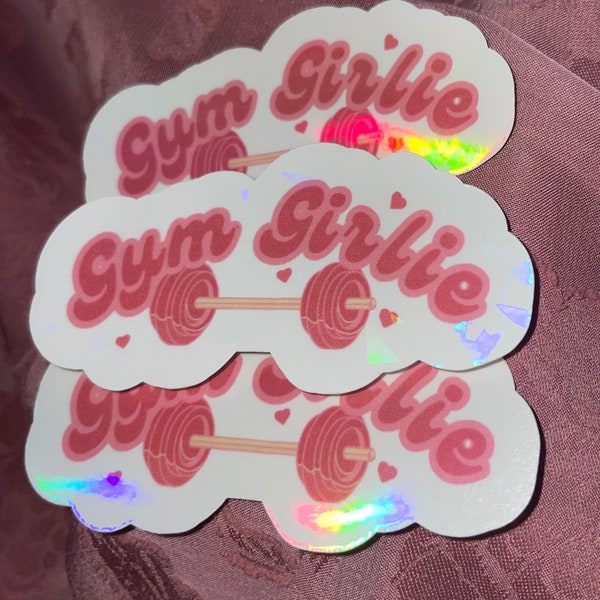 Holographic Gym Girlie sticker