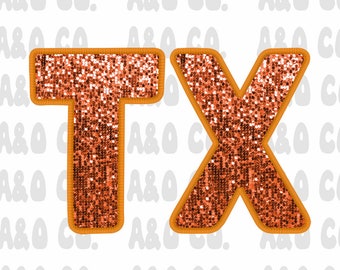 Long horns Faux Glitter PNG File | Faux Embroidery | Long horns DTF | Texas PNG File