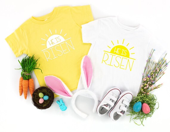 He Is Risen Tee | Christian Easter Shirts | He is Risen Shirt | Christian Kids Shirt | Motivational Christian Shirt | Bible Verse Shirt