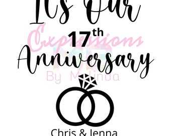 it&#39;s Our Anniversary Digital File SVG PNG JPEG