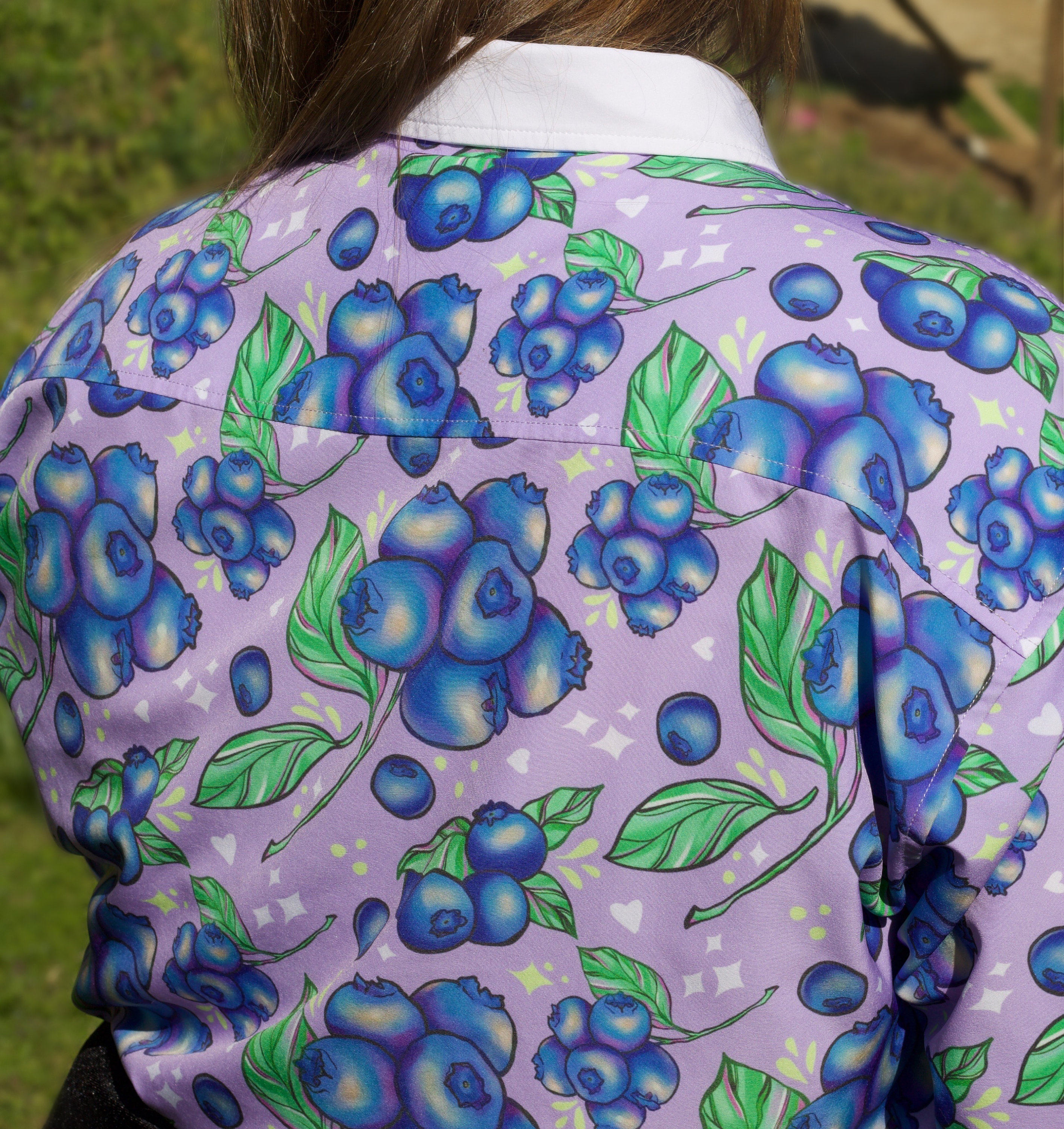 Blueberry Button up Shirt - Etsy