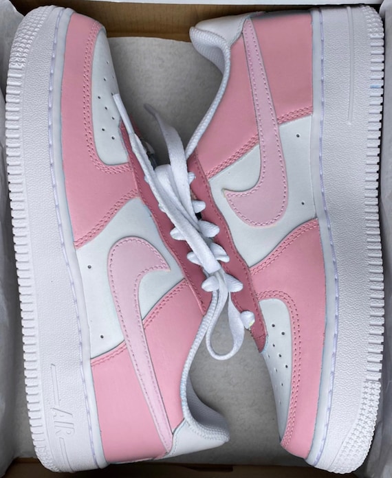 Nike Air Force personalizada 1 x bloque de color rosa - España