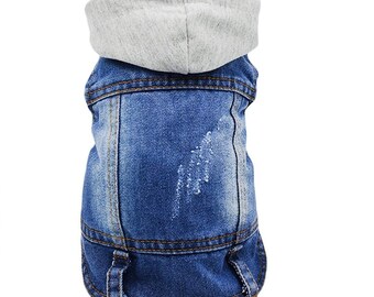 denim jacket for small dog